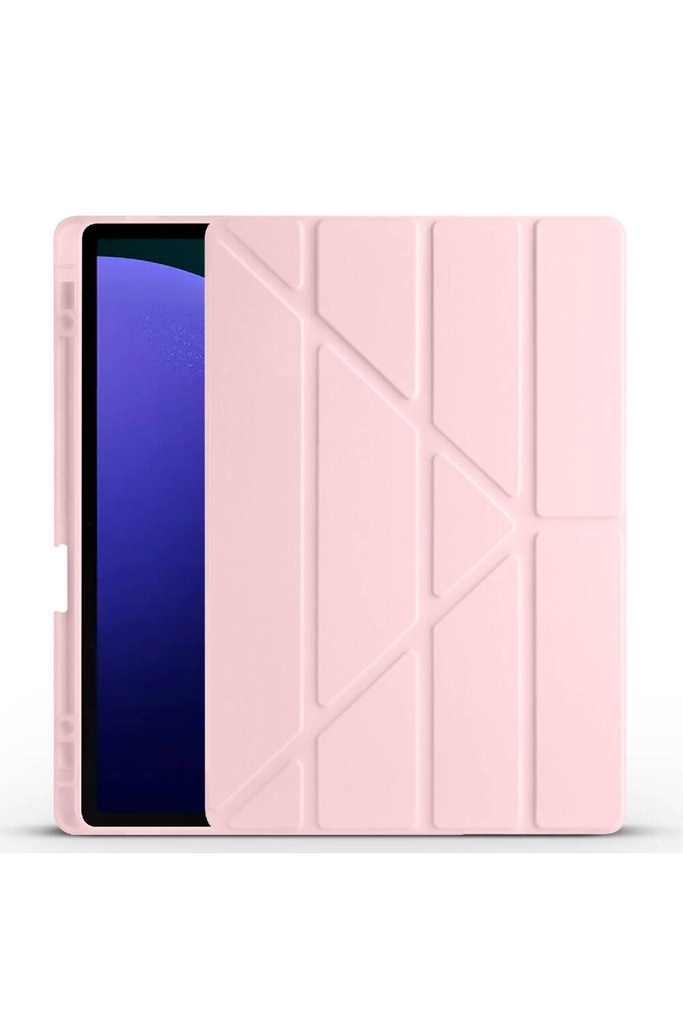 Samsung Galaxy Tab S9 Plus Uyumlu Kılıf Zore Tri Folding Kalem Bölmeli Standlı Kılıf