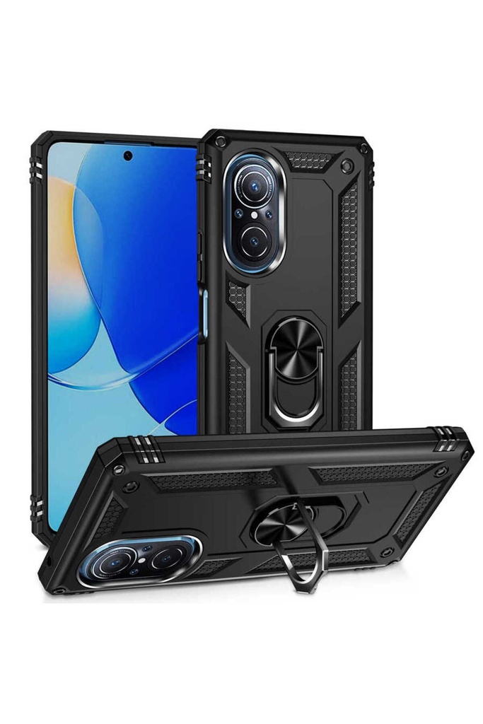 [RNZ-TA76568] Huawei Nova 9 SE Uyumlu Kılıf Zore Vega Kapak (Siyah)