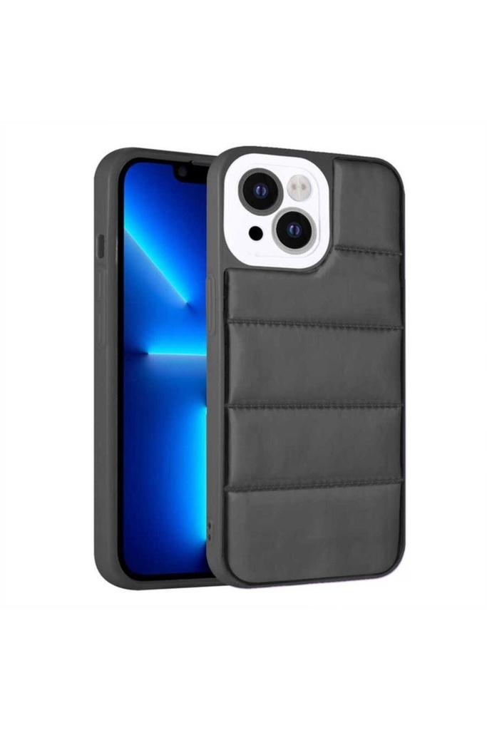[RNZ-TA76626] Apple iPhone 13 Uyumlu Kılıf Kamera Korumalı Airbagli Renkli Zore Seksek Kapak (Siyah)