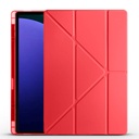 Samsung Galaxy Tab S9 Ultra SM-X910 Uyumlu Kılıf Zore Tri Folding Kalem Bölmeli Standlı Kılıf