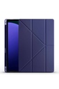 Samsung Galaxy Tab S9 Ultra SM-X910 Uyumlu Kılıf Zore Tri Folding Kalem Bölmeli Standlı Kılıf