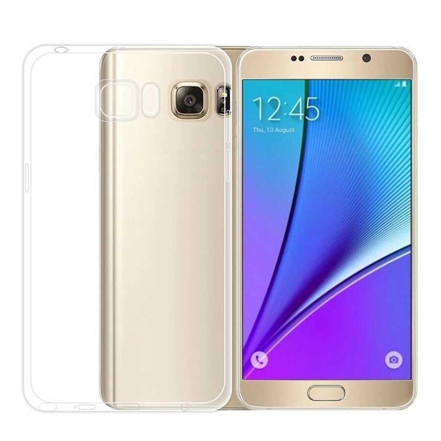 Samsung Galaxy Note 5 Uyumlu Kılıf Zore Kamera Korumalı Süper Silikon Kapak