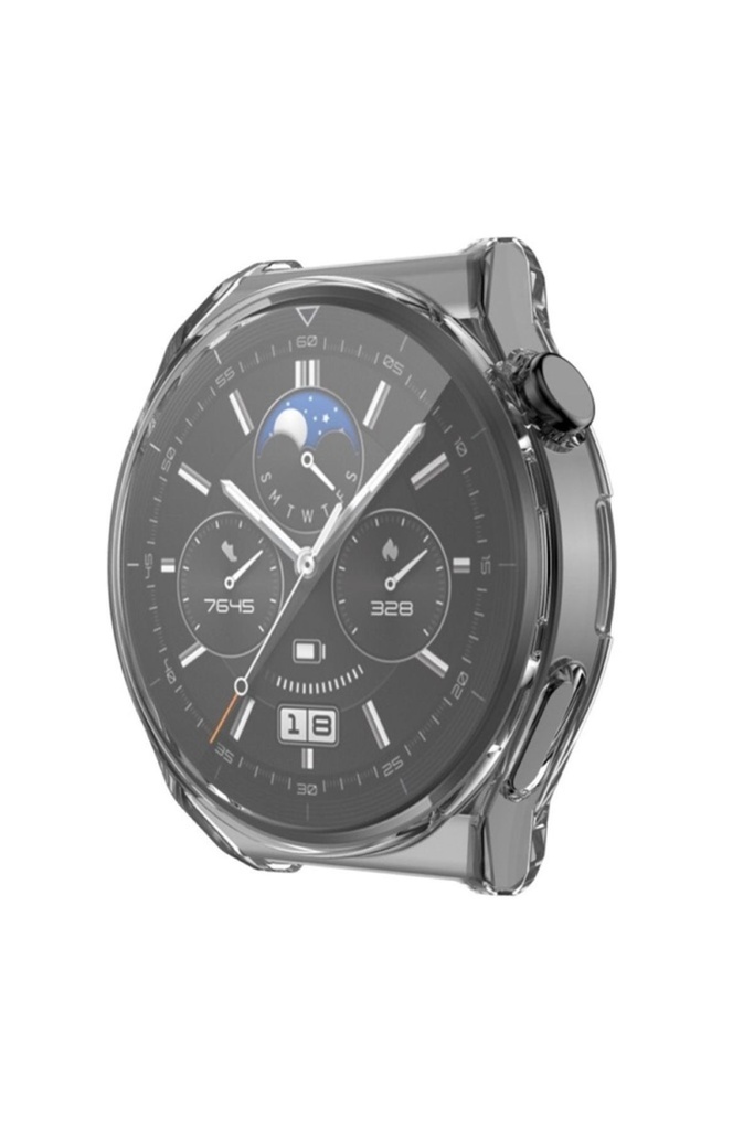 Huawei Watch GT 3 Pro 46mm Uyumlu Zore Watch Gard 02 Koruyucu Silikon