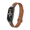 Xiaomi Mi Band 7 Uyumlu Kordon Deri Metal Tokalı KRD-68 Kayış