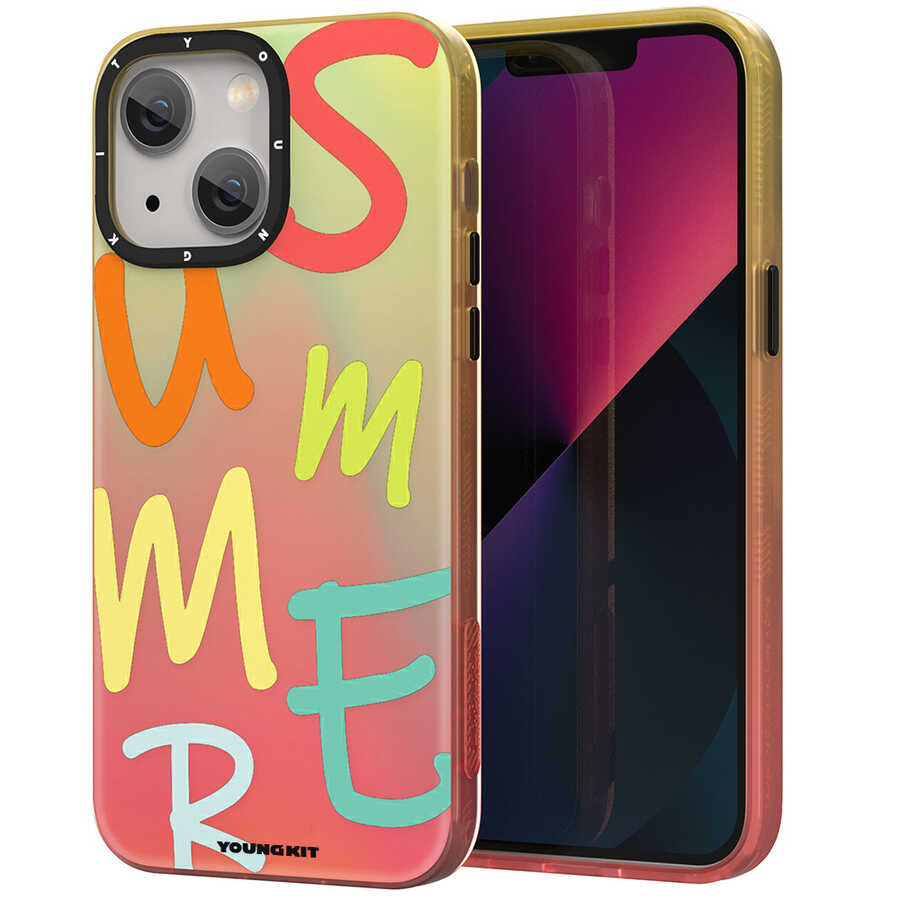 Apple iPhone 13 Uyumlu Kılıf YoungKit Summer Serisi Kapak