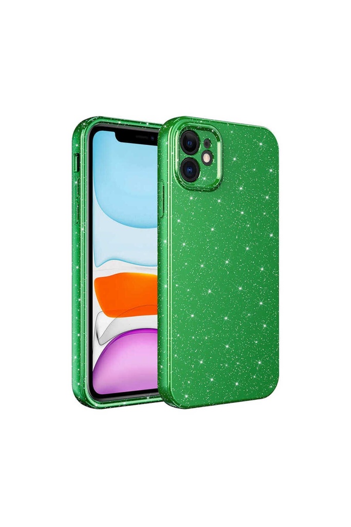 Apple iPhone 11 Uyumlu Kılıf Kamera Korumalı Simli Lüks Zore Koton Kapak