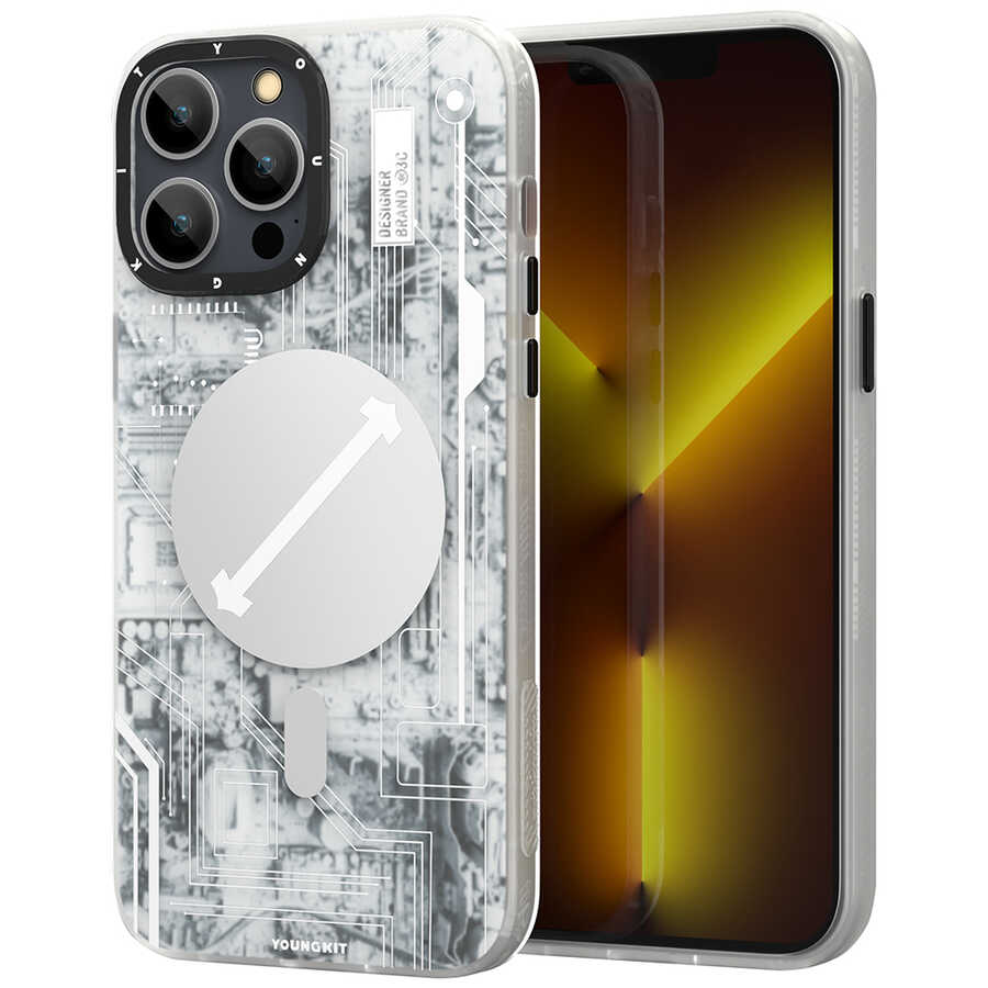 Apple iPhone 13 Pro Uyumlu Kılıf YoungKit Technology Serisi Kapak