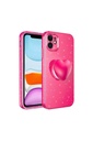 Apple iPhone 11 Uyumlu Kılıf Kamera Korumalı Simli Pop Soketli Lüks Zore Koton Soketli Kapak