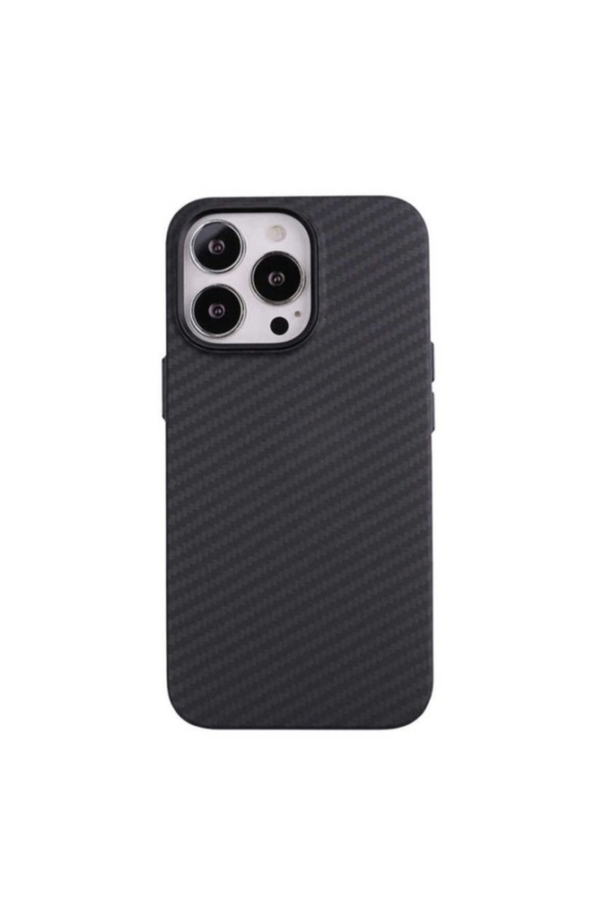 [RNZ-TA76981] Apple iPhone 12 Pro Max Uyumlu Kılıf Karbon Fiber Tasarımlı Zore Karbono Kapak (Siyah)