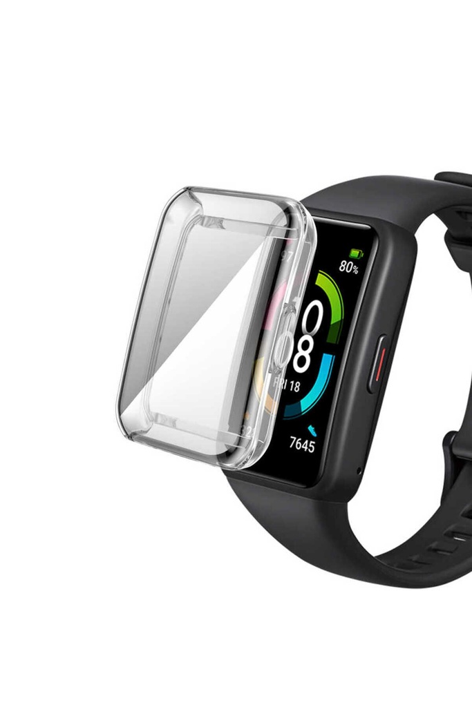 Huawei Band 7 Uyumlu Zore Watch Gard 09 Koruyucu Silikon