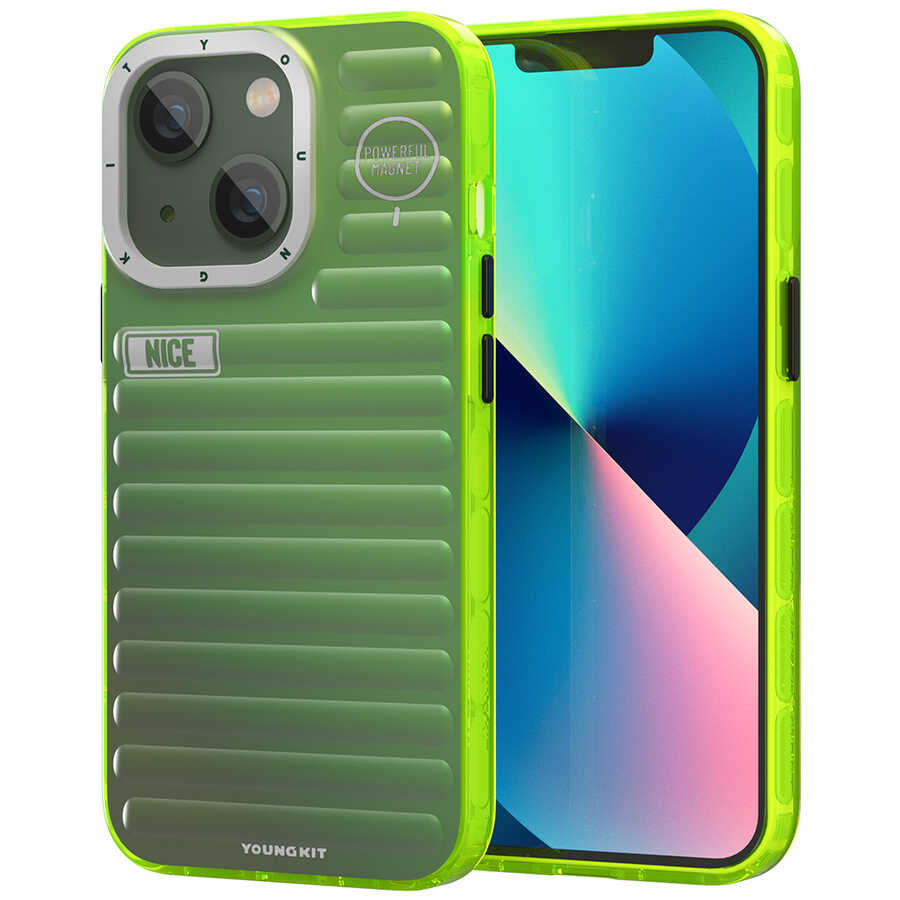 Apple iPhone 13 Uyumlu Kılıf YoungKit Plain Coloured Serisi Kapak