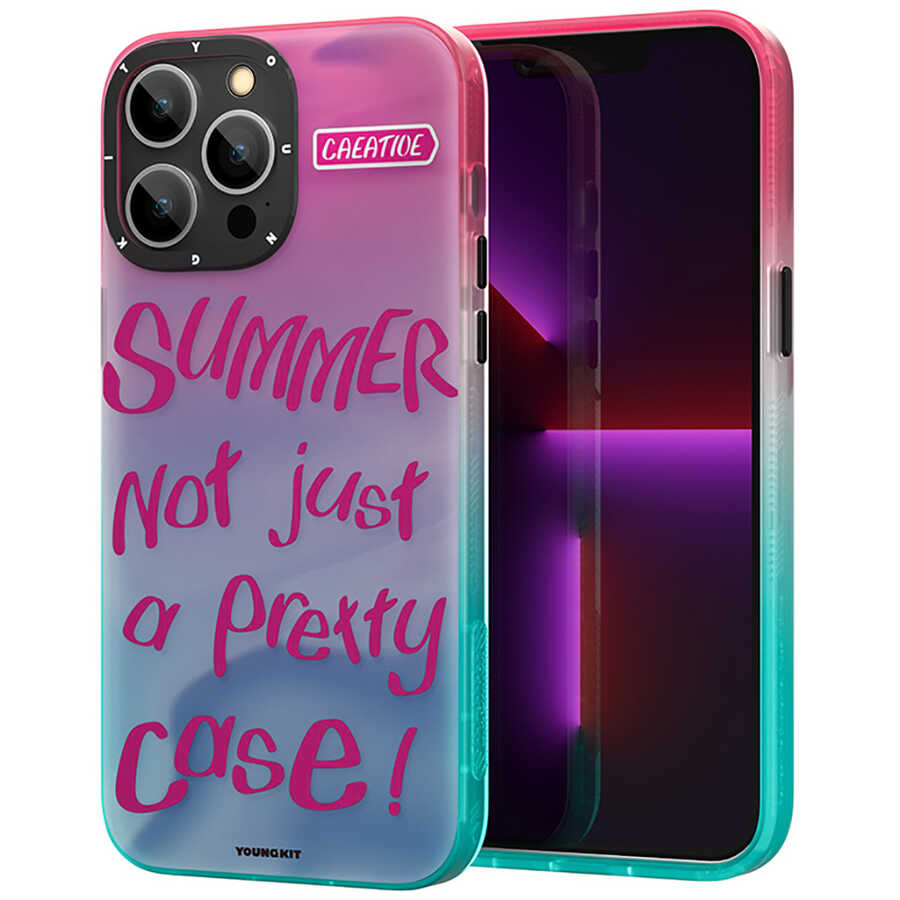 Apple iPhone 13 Pro Max Uyumlu Kılıf YoungKit Summer Serisi Kapak
