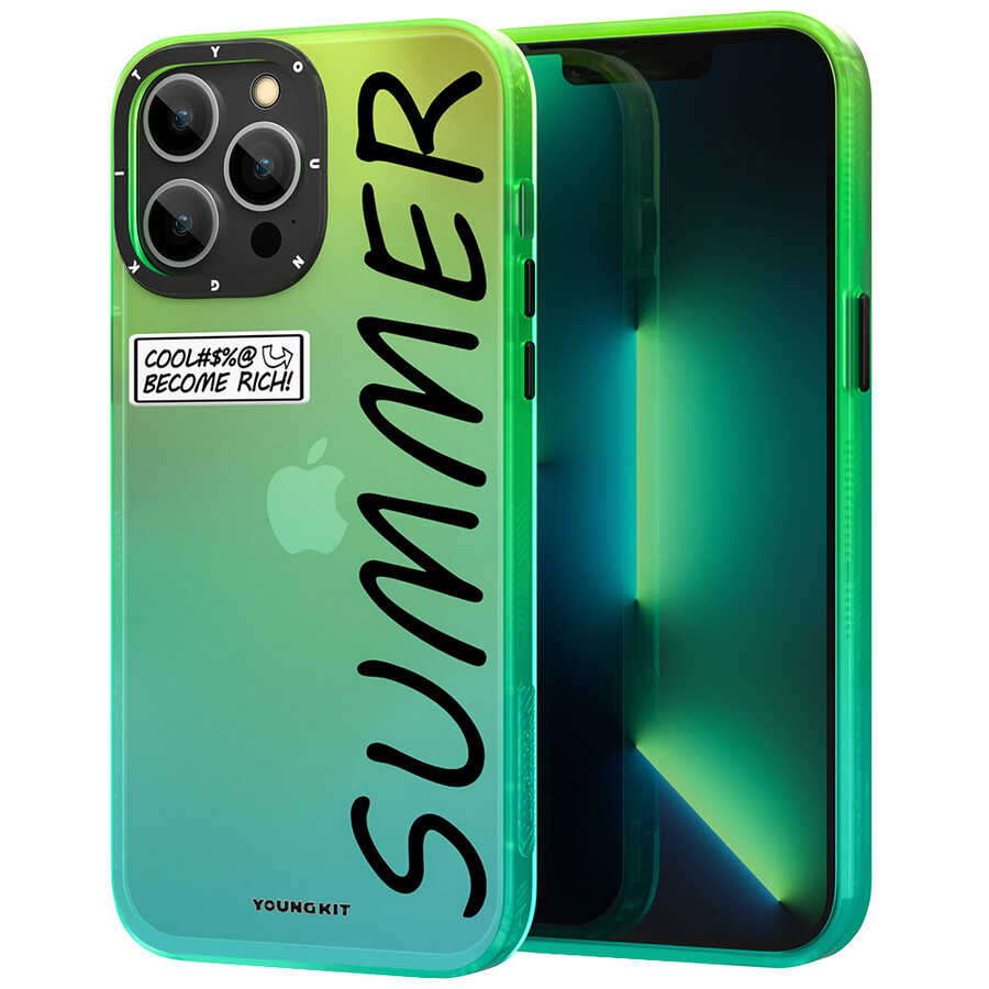 Apple iPhone 13 Pro Max Uyumlu Kılıf YoungKit Summer Serisi Kapak