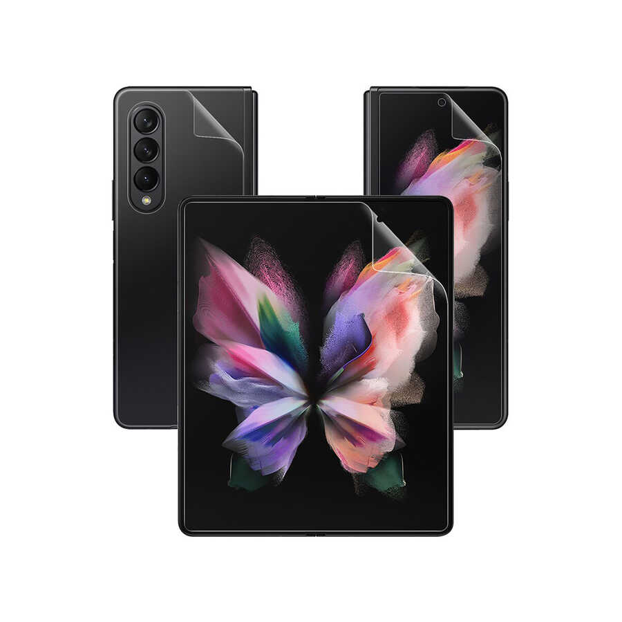 [RNZ-TA77144] Samsung Galaxy Z Fold 4 Uyumlu Zore Narr Tpu Ön Arka Body Ekran Koruyucu