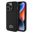 Apple iPhone 15 Pro Uyumlu Kılıf Lacoste Orjinal Lisanslı PU Pike Desenli Arka Yüzey İkonik Timsah Dokuma Logolu Kapak