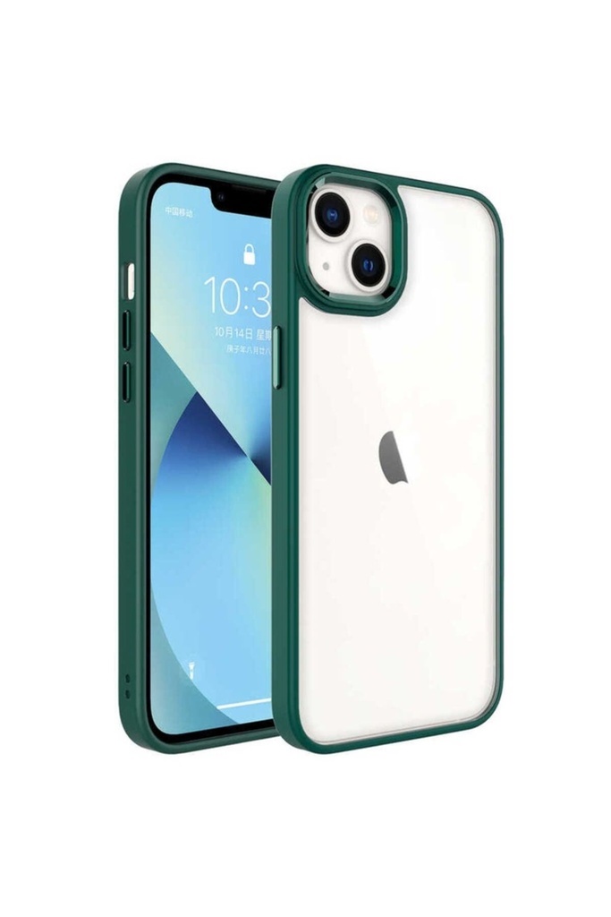 Apple iPhone 14 Uyumlu Kılıf Zore Krom Kapak
