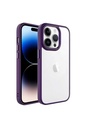 Apple iPhone 14 Pro Uyumlu Kılıf Zore Krom Kapak
