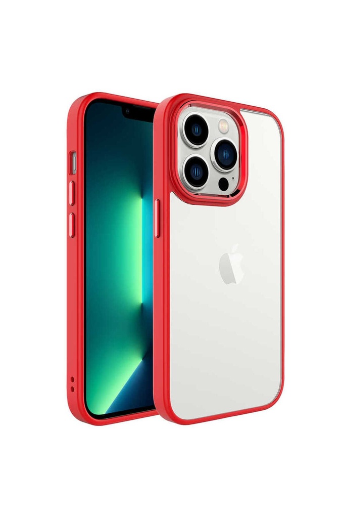 Apple iPhone 14 Pro Uyumlu Kılıf Zore Krom Kapak