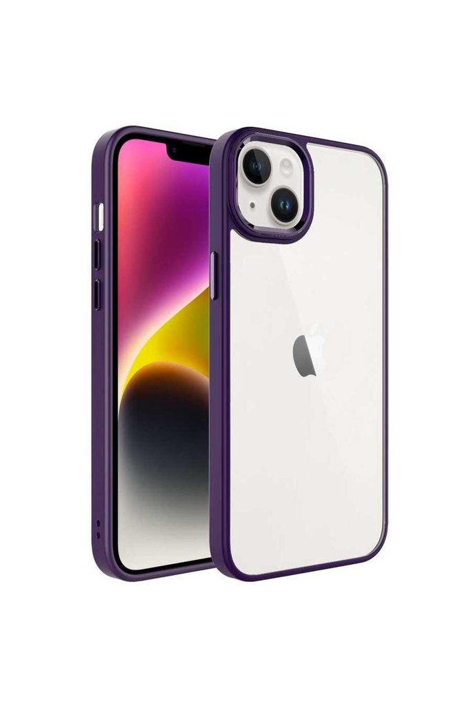 Apple iPhone 14 Plus Uyumlu Kılıf Zore Krom Kapak