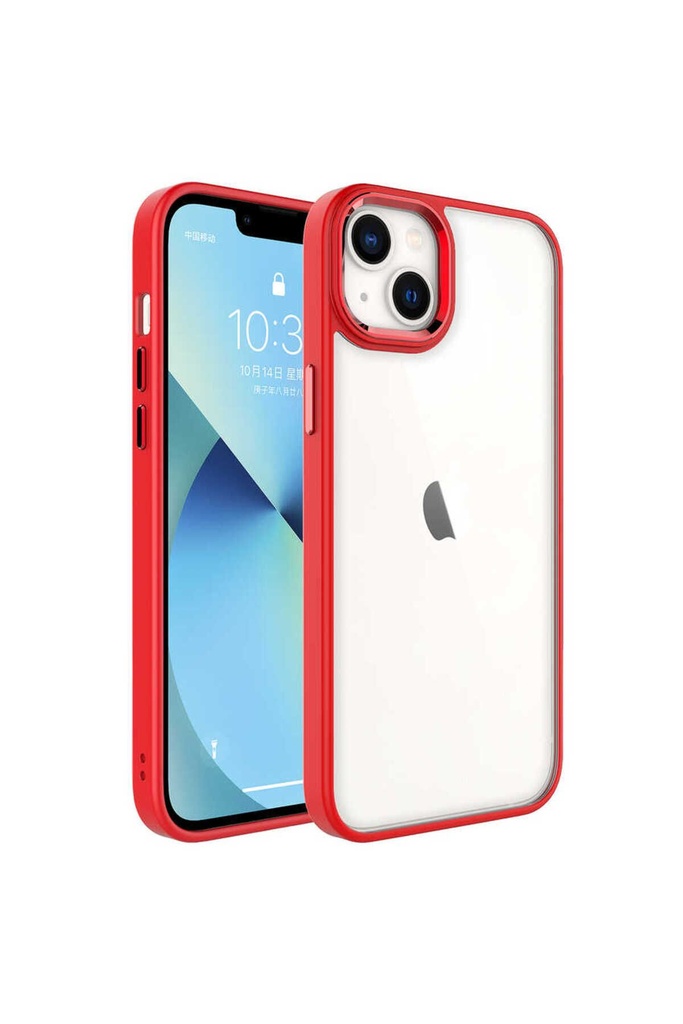 Apple iPhone 14 Plus Uyumlu Kılıf Zore Krom Kapak