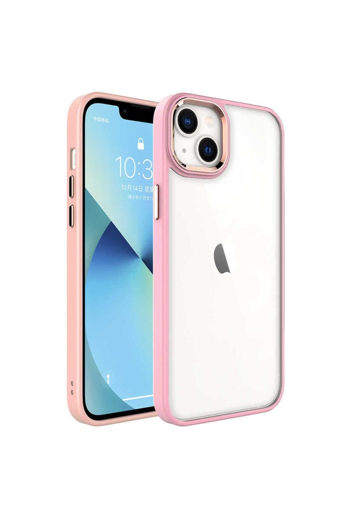 Apple iPhone 14 Plus Uyumlu Kılıf Zore Krom Kapak