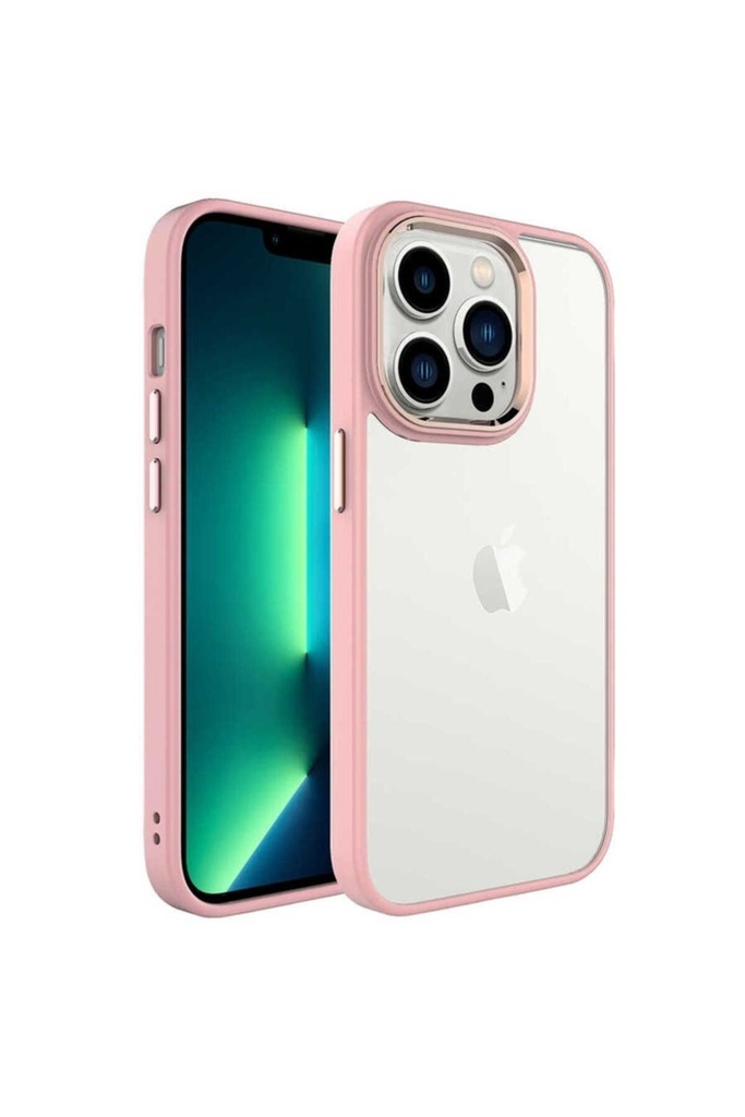 Apple iPhone 14 Pro Max Uyumlu Kılıf Zore Krom Kapak