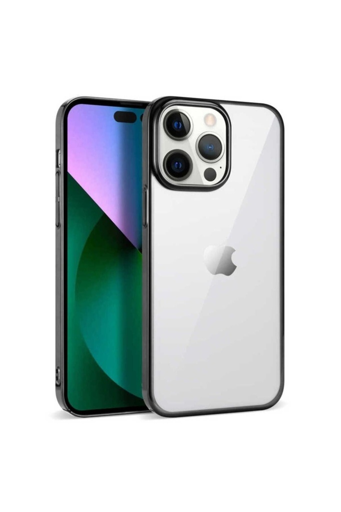 [RNZ-TA77613] Apple iPhone 14 Pro Uyumlu Kılıf Zore Pixel Kapak (Siyah)