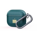 Apple Airpods 3. Nesil Uyumlu Kılıf Deri Görünümlü Askı Aparatlı Wlons Kılıf