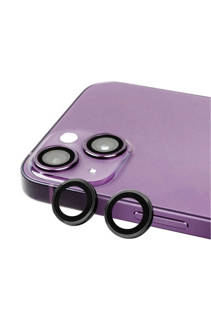 [RNZ-TA77675] Apple iPhone 14 Uyumlu Zore CL-07 Kamera Lens Koruyucu (Siyah)