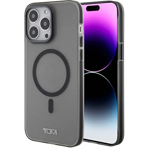 Apple iPhone 15 Pro Max Uyumlu Kılıf TUMI Orjinal Lisanslı M-safe Şarj Özellikli Buzlu Mat Kapak