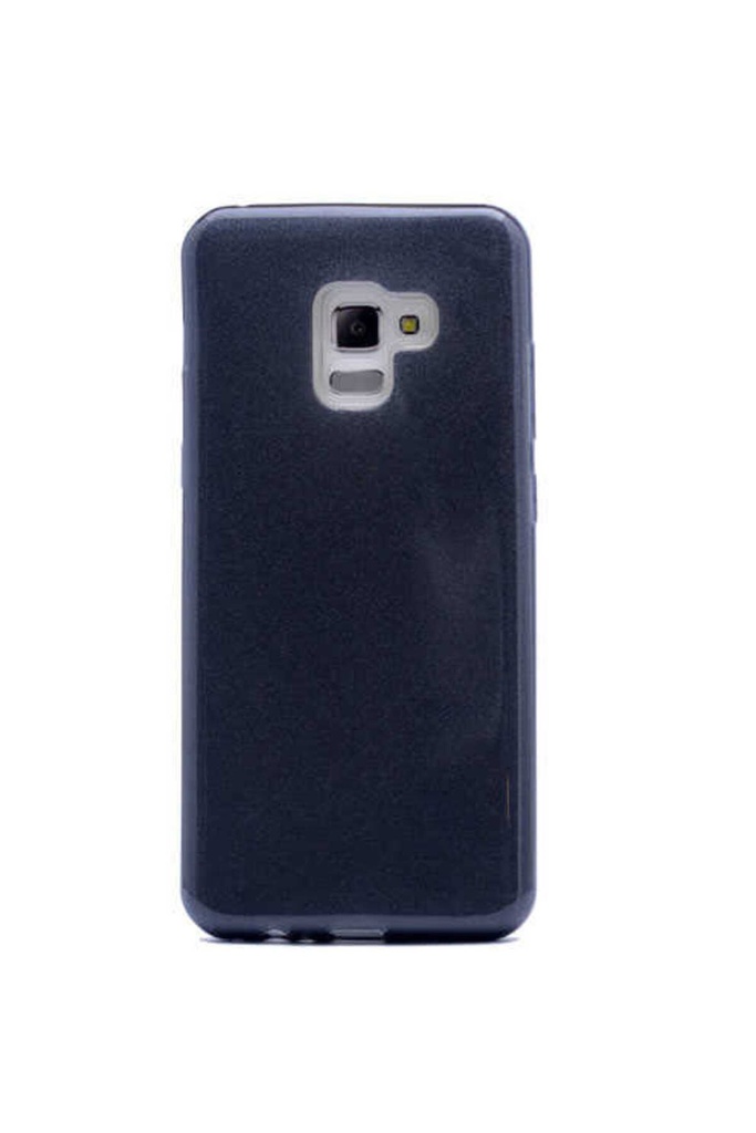 [RNZ-TA6059] Samsung Galaxy A8 Plus 2018 Uyumlu Kılıf Zore Shining Silikon (Siyah)