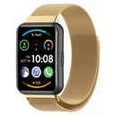Huawei Watch Fit 2 Uyumlu Kordon Hasır Metal Mıknatıslı Örgü Zore KRD-01 Kayış