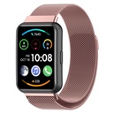 Huawei Watch Fit 2 Uyumlu Kordon Hasır Metal Mıknatıslı Örgü Zore KRD-01 Kayış