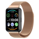 Huawei Watch Fit 2 Uyumlu Kordon Hasır Metal Mıknatıslı Örgü Zore KRD-01 Kayış