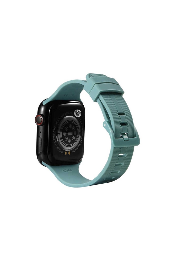 Apple Watch 38mm Uyumlu Kordon Silikon Yumuşak Esnek Sportif KRD-23 Kayış