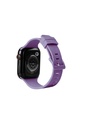 Apple Watch 44mm Uyumlu Kordon Silikon Yumuşak Esnek Sportif KRD-23 Kayış