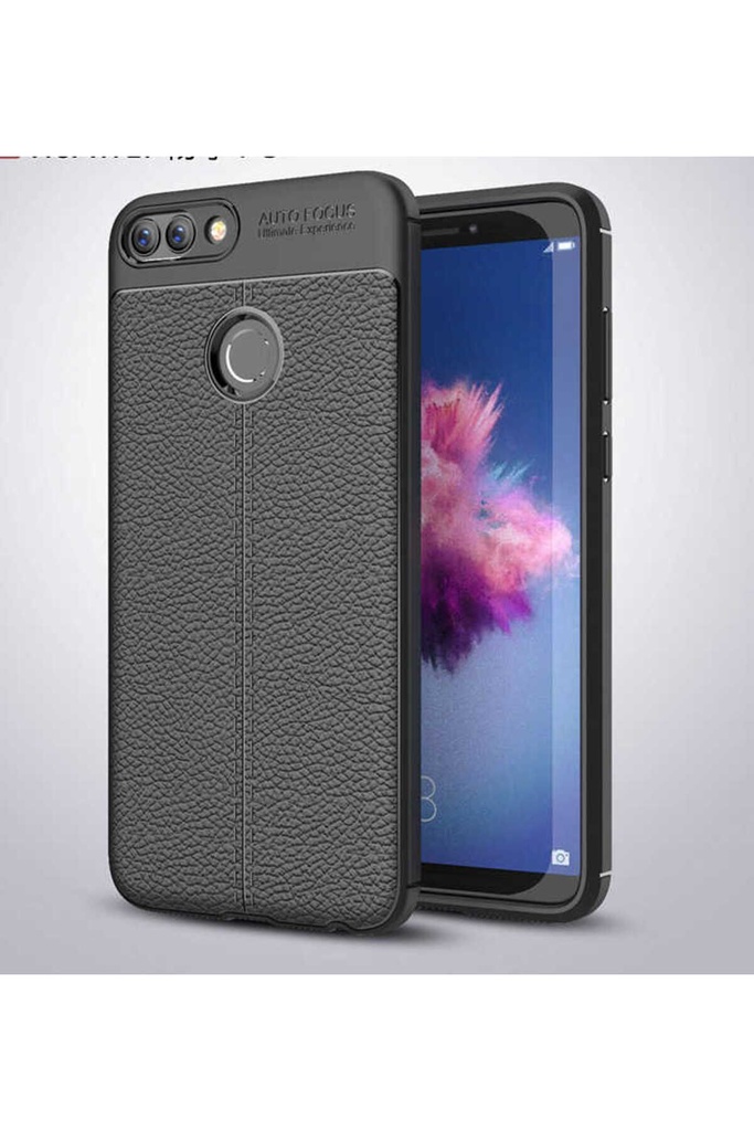 [RNZ-TA26] Huawei P Smart Uyumlu Kılıf Zore Niss Silikon Kapak (Siyah)