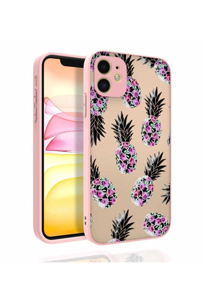 Apple iPhone 11 Uyumlu Kılıf Desenli Kamera Korumalı Parlak Zore Nora Kapak