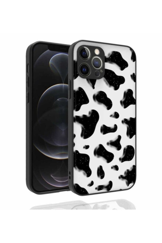 Apple iPhone 12 Pro Uyumlu Kılıf Desenli Kamera Korumalı Parlak Zore Nora Kapak
