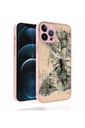 Apple iPhone 12 Pro Max Uyumlu Kılıf Desenli Kamera Korumalı Parlak Zore Nora Kapak