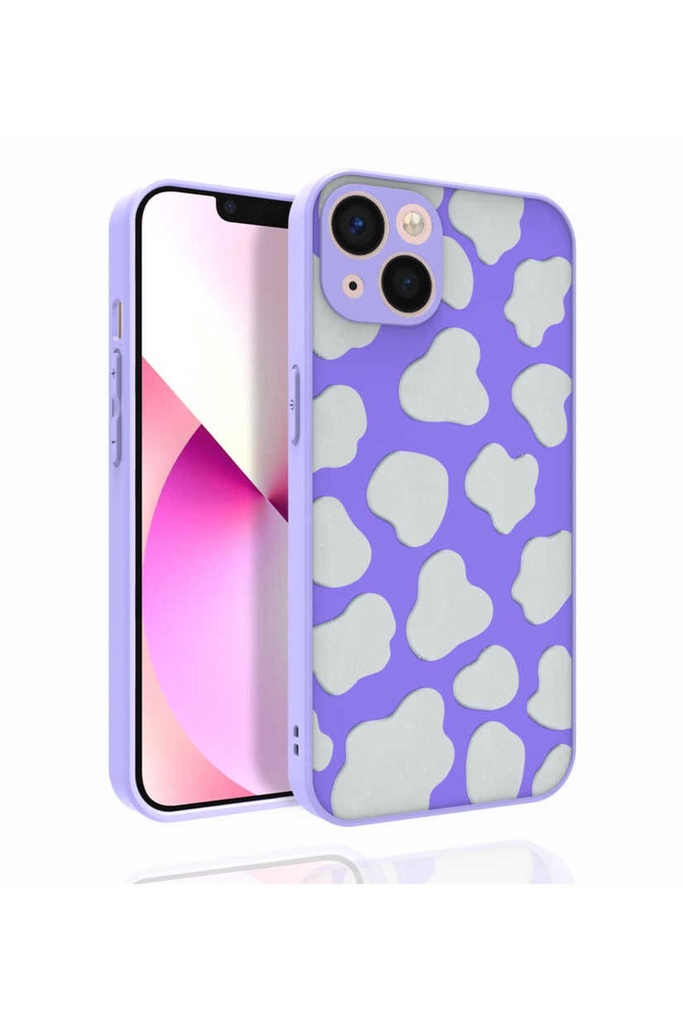 Apple iPhone 13 Pro Uyumlu Kılıf Desenli Kamera Korumalı Parlak Zore Nora Kapak