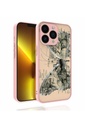 Apple iPhone 13 Pro Max Uyumlu Kılıf Desenli Kamera Korumalı Parlak Zore Nora Kapak