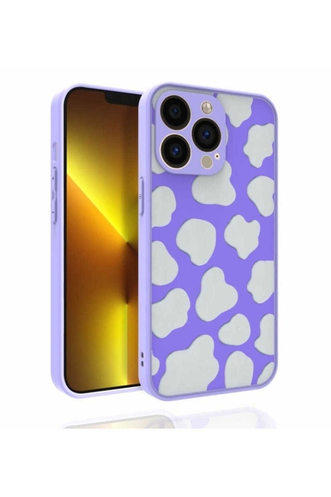 Apple iPhone 13 Pro Max Uyumlu Kılıf Desenli Kamera Korumalı Parlak Zore Nora Kapak