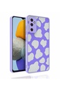 Samsung Galaxy M23 Uyumlu Kılıf Desenli Kamera Korumalı Parlak Zore Nora Kapak