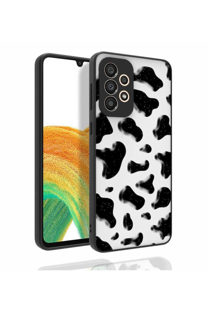 Samsung Galaxy A33 5G Uyumlu Kılıf Desenli Kamera Korumalı Parlak Zore Nora Kapak