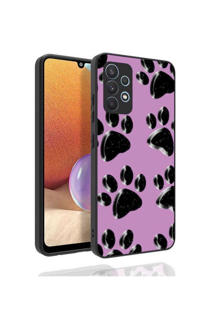 Samsung Galaxy A32 4G Uyumlu Kılıf Desenli Kamera Korumalı Parlak Zore Nora Kapak