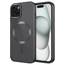 Apple iPhone 15 Uyumlu Kılıf Mat Tasarımlı M-safe Wireless Şarj Özellikli Zore Mat Setro Kapak