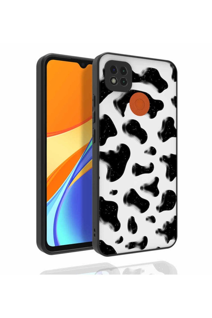 Xiaomi Redmi 9C Uyumlu Kılıf Desenli Kamera Korumalı Parlak Zore Nora Kapak