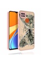 Xiaomi Redmi 9C Uyumlu Kılıf Desenli Kamera Korumalı Parlak Zore Nora Kapak