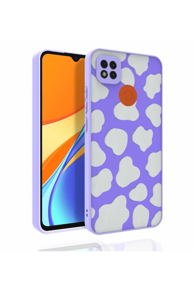 Xiaomi Redmi 9C Uyumlu Kılıf Desenli Kamera Korumalı Parlak Zore Nora Kapak